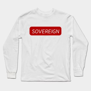 Spirituality Sovereign - Red White Long Sleeve T-Shirt